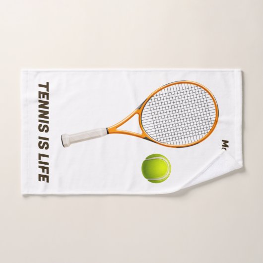 Aangepaste naam & tekst Tennis Handdoek (Handdoek)