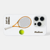 Aangepaste Naam & Tekst Tennis iPhone Hoesje (Achterkant horizontaal)