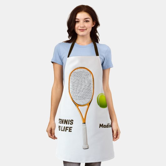 Aangepaste naam & tekst Tennis Schort (Gedragen)