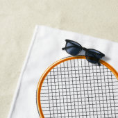 Aangepaste naam & tekst Tennis Strandlaken (In situ)