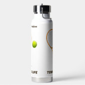 Aangepaste naam & tekst Tennis Waterfles (Links)