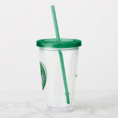 Aangepaste naam & tekst Tennisbal met vleugels Acryl Drinkbeker (Links)