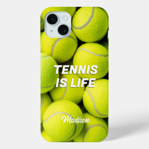 Aangepaste naam & tekst Tennisballen iPhone 15 Mini Hoesje