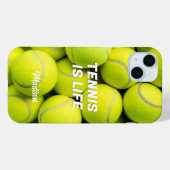 Aangepaste naam & tekst Tennisballen Case-Mate iPhone Case (Achterkant (horizontaal))