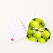 Aangepaste naam & tekst Tennisballen Notitieboek (Binnen)