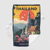 Aangepaste naam / tekst Thailand Golfhanddoek (Insitu)