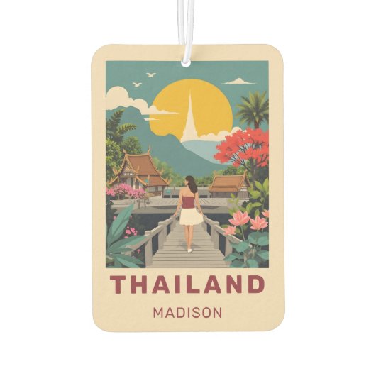 Aangepaste naam / tekst Thailand Luchtverfrisser (Achterkant)