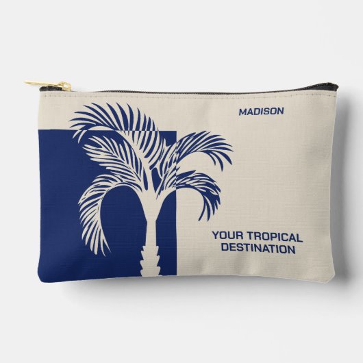 Aangepaste naam & tekst Tropische vakantie Etui (Voorkant)