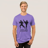 Aangepaste naam & tekst vechtsporten Tri-Blend shirt (Voorkant volledig)