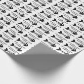 Aangepaste naam & tekst Vis Cadeaupapier (Hoek)