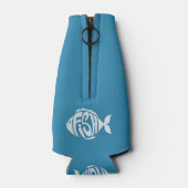 Aangepaste naam & tekst Vis Flesjeskoeler (Achterkant)