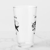 Aangepaste naam & tekst Vis Glas (Rechts)