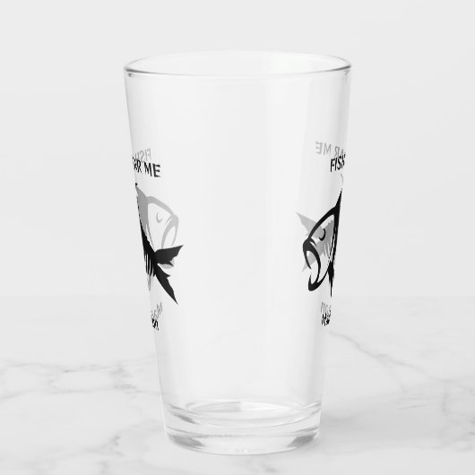 Aangepaste naam & tekst Vis Glas (Rechts)