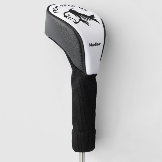 Aangepaste naam & tekst Vis Golfheadcover (Schuin)