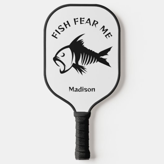 Aangepaste naam & tekst Vis Pickleball Paddle (Voorkant)