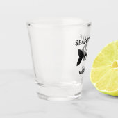 Aangepaste naam & tekst Vis Shot Glas (Links)
