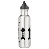 Aangepaste naam & tekst Vis Waterfles (Rechts)