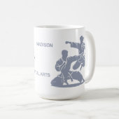 Aangepaste naam & tekst voor martial arts koffiemok (Voorkant rechts)