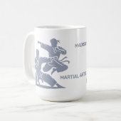 Aangepaste naam & tekst voor martial arts koffiemok (Voorkant links)