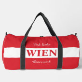 Aangepaste naam & tekst Wien - Wenen Plunjezak (Voorkant)