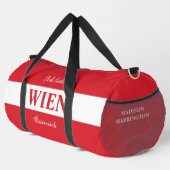 Aangepaste naam & tekst Wien - Wenen Plunjezak (Rechterhoek)