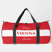 Aangepaste naam & tekst Wien - Wenen Plunjezak (Achterkant)