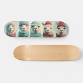 Aangepaste naam / tekst Winter Llama's Persoonlijk Skateboard (Horizontaal)