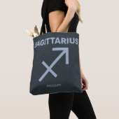 Aangepaste naam / tekst Zodiac Sign Boogschutter Tote Bag (Dichtbij)