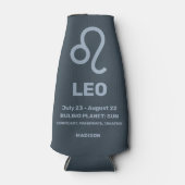 Aangepaste naam / tekst Zodiac Sign Leo Flesjeskoeler (Voorkant)