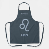 Aangepaste naam / tekst Zodiac Sign Leo Schort (Voorkant)