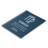 Aangepaste Naam / Tekst Zodiac Sign Maagd Notitieboek (Linkerzijde)