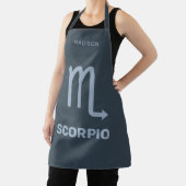 Aangepaste naam / tekst Zodiac Sign Schorpioen Schort (Insitu)