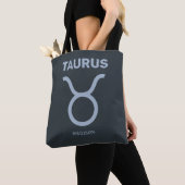 Aangepaste naam / tekst Zodiac Sign Stier Tote Bag (Dichtbij)
