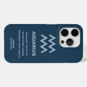 Aangepaste Naam / Tekst Zodiac Sign Waterman Case-Mate iPhone Case (Achterkant (horizontaal))