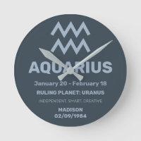 Aangepaste Naam / Tekst Zodiac Sign Waterman
