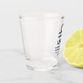 Aangepaste naam / tekst Zodiac Sign Weegschaal Shot Glas (Links)
