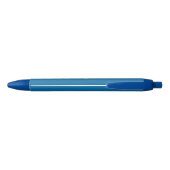Aangepaste naam & tekst Zweedse vlag Blauwe Inkt Pen (Achterkant)