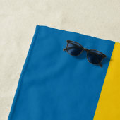 Aangepaste naam & tekst Zweedse vlag Strandlaken (In situ)