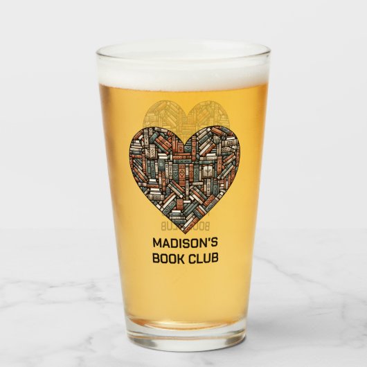 Aangepaste naam / Tekstboek Liefhebbers Glas (Achterkant gevuld)