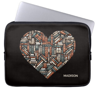 Aangepaste naam / Tekstboek Liefhebbers Laptop Sleeve