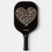 Aangepaste naam / Tekstboek Liefhebbers Pickleball Paddle (Achterkant)
