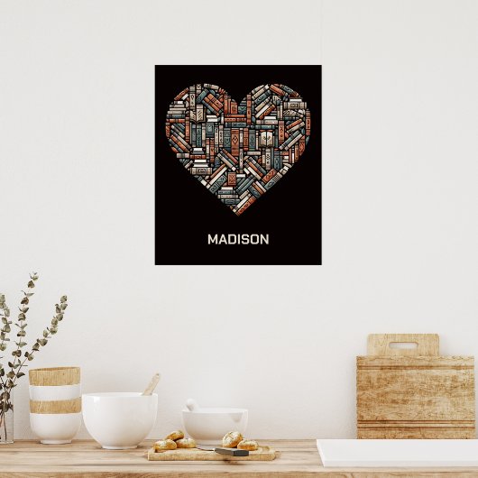 Aangepaste naam / Tekstboek Liefhebbers Poster (Keuken)