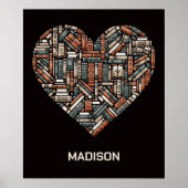 Aangepaste naam / Tekstboek Liefhebbers Poster (Voorkant)