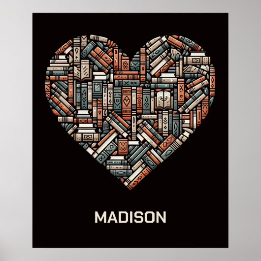 Aangepaste naam / Tekstboek Liefhebbers Poster (Voorkant)