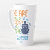 Aangepaste naam/tekstcruise latte mok (Linkerhoek)