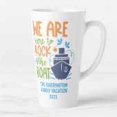 Aangepaste naam/tekstcruise latte mok (Rechts)