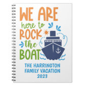 Aangepaste naam/tekstcruise notitieboek (Voorkant)