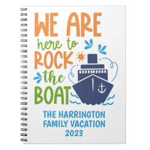 Aangepaste naam/tekstcruise notitieboek