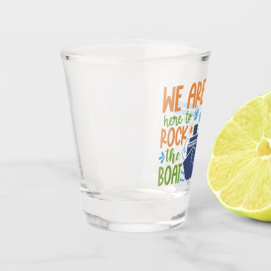 Aangepaste naam/tekstcruise shot glas (Links)