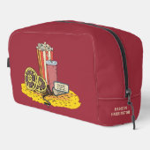 Aangepaste naam / tekstfilm buff toilettasje (Rechterhoek)